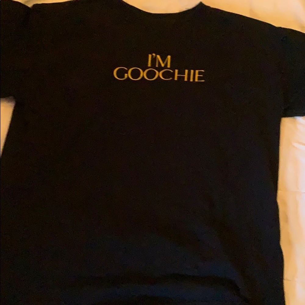 Black and gold t-shirt